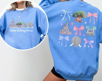 Disney Coquette Sweatshirt, Walt Disney World Coquette Sweatshirt, Disney Castle Hoodie,Hollywood Studios Crewneck, Disneyland Hoodie,173268