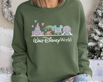 Walt Disneyworld Sweatshirt, Disney World Hoodie, Retro Walt Disney Crewneck, Magic Kingdom Sweatshirt, Disney Vacation Hoodie, 172703