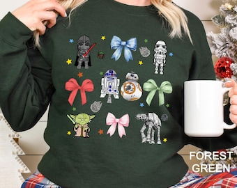 Disney Star Wars Coquette Sweatshirt, Coquette Star Wars Sweatshirt, Darth Vader Hoodie, Star Wars Sweatshirt, Disney Trip Crewneck, 173160