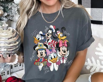 Comfort Colors Disney Cruise Squad Shirt, Retro Disney Cruise Squad Graphic Tee, Magical Vacation Tee, Family Theme Trip Top, 175989