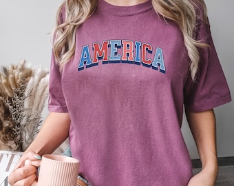 American Shirt, Comfort Colors, America Flag Shirt, 4Th Of July Flag Shirt, USA Flag Shirt, Patriotic American Shirt, 175297