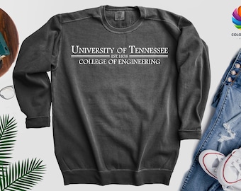 Custom University Sweatshirt, Personalized College Crewneck, Law School Gift, Comfort Colors, Custom School Name Sweatshirt, Grad Gift