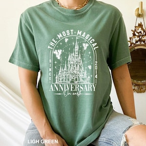 Disneyland Anniversary Shirt: Magical Castle Comfort Colors Tee