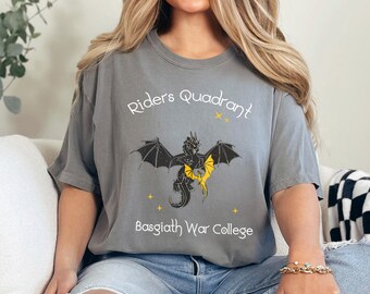 Riders Quadrant Basgiath War College Shirt, Comfort Colors, Dragon Rider Shirt, Fantasy Book Lover Shirt, Basgiath Dragon Rider Tee, 174647