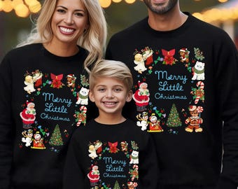 Merry Little Christmas Sweatshirt, Retro Christmas Sweatshirt, Christmas Hoodie, Trendy Holiday Sweatshirt, Cute Christmas Hoodie, 172307
