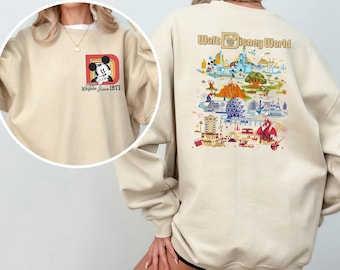 Retro Walt Disneyworld Mickey Sweatshirt, Disney Parks Sweatshirt, Four Parks Disney World Hoodie, Vintage Disney Crewneck, 173829
