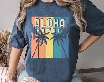 Aloha Hawaii Shirt, Comfort Colors,Tropical Vacation Tee, Hawaiian Beach Shirt, Summer Travel Tee, Island Graphic Summer Vacation Tee,175203