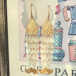 Gold Fish Dangle Earrings - Statement Koi Fish Jewelry, Ocean-Inspired Earrings, Unique Gift for Her