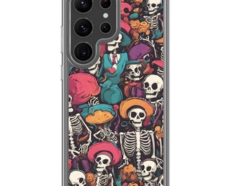 Abstract Art Skeleton Phone Case - Clear Case for Samsung®