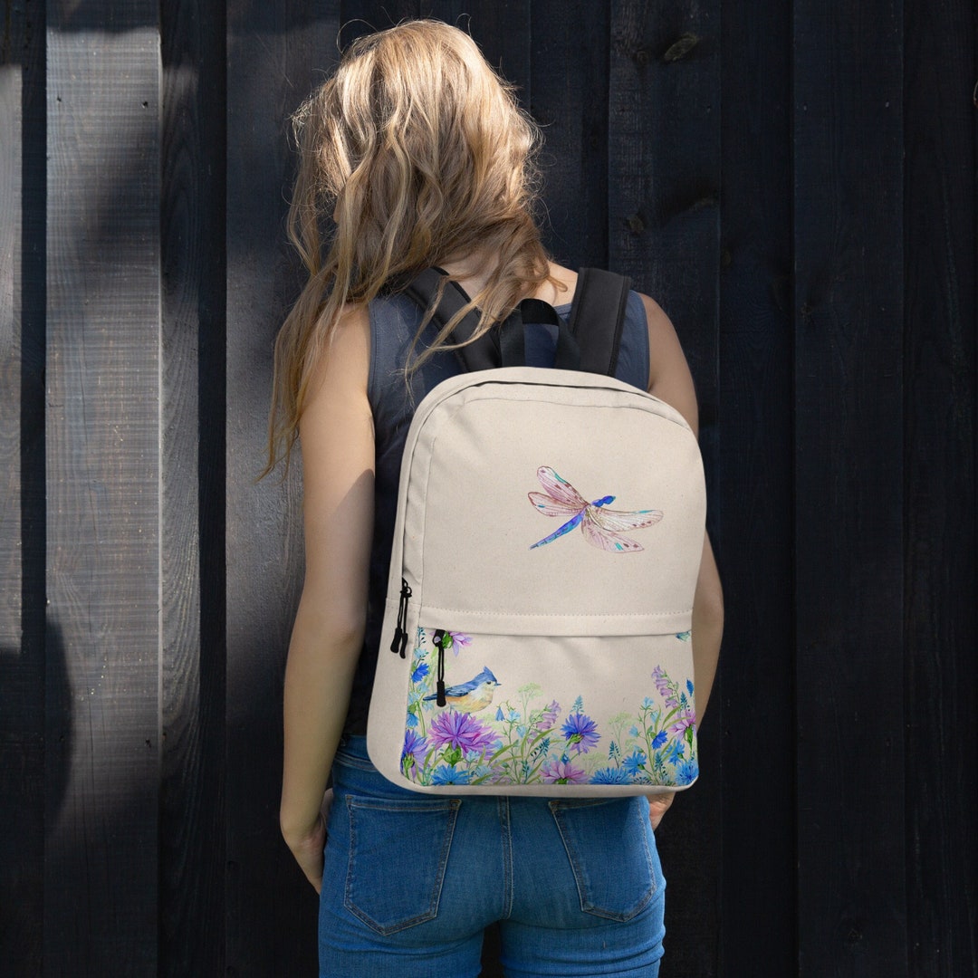 Wildflower Backpack for Girls - Stylish Rucksack With Vibrant Floral ...