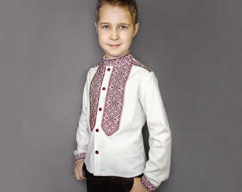 Ukraine embroidered shirt Natural linen boy's shirt Ukrainian clothes Traditional embroidered shirt Ethnic shirt Ukrainian embroidered shirt