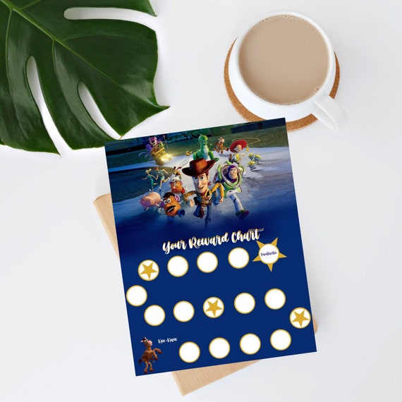 ToyStory Digital Printable Reward Chart Potty &amp; Chore Chart | Etsy