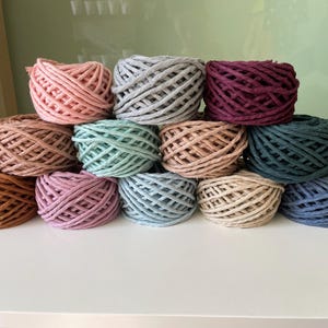 3-4mm macrame cotton cord | short lengths