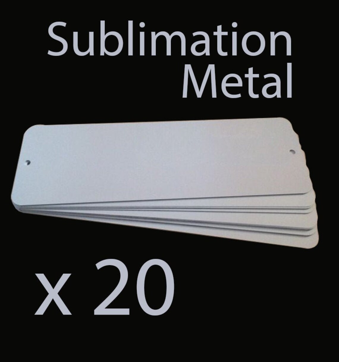 Sublimation Metal Mini signs x 20 Square 6 cm x 15 cm Glossy Etsy