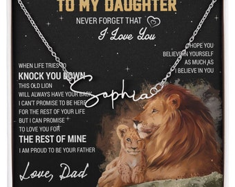 El ángel de papá: collar con nombre personalizado para alegrarle el día a tu hija