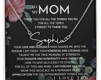 Collar con nombre personalizado para mamá: expresa tu amor con un regalo de joyería personalizado y considerado