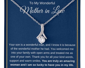 To Mother-in-law Necklace Gift for Mother-in-law Best Mother's Day Gift, Necklace for Mother in law - Alluring Beauty Necklace