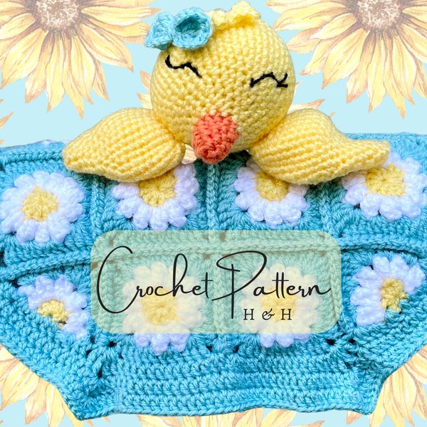 Baby Chicken Chelsea the Chick Baby Lovey Crochet Pattern