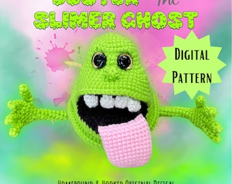 Buster the Ectoplasmic Slimer Ghost Crochet Pattern Digital