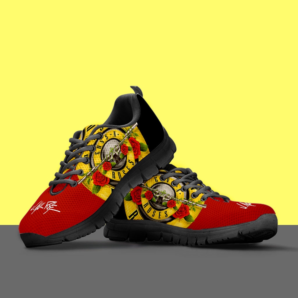Axl Rose Sneaker Axl Rose Custom Shoes Axl Rose Running Etsy