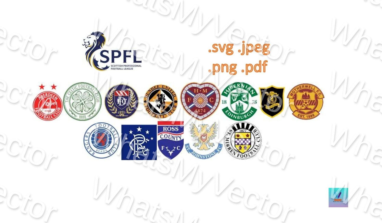 2021/22 Scottish Premier League SPL Football Soccer Logo ...