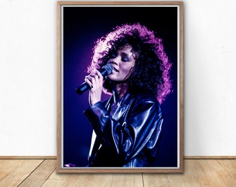Minimalist Music Poster Feminist Poster Whitney Houston Print