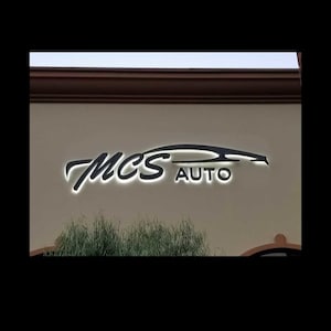 3D Metal Backlit Business Sign, 3D Logo Backlit Sign, Name Logo Sign, Acrylic Business Sign, Office 3D Logo, 3D İlluminated Sign, Led Sign