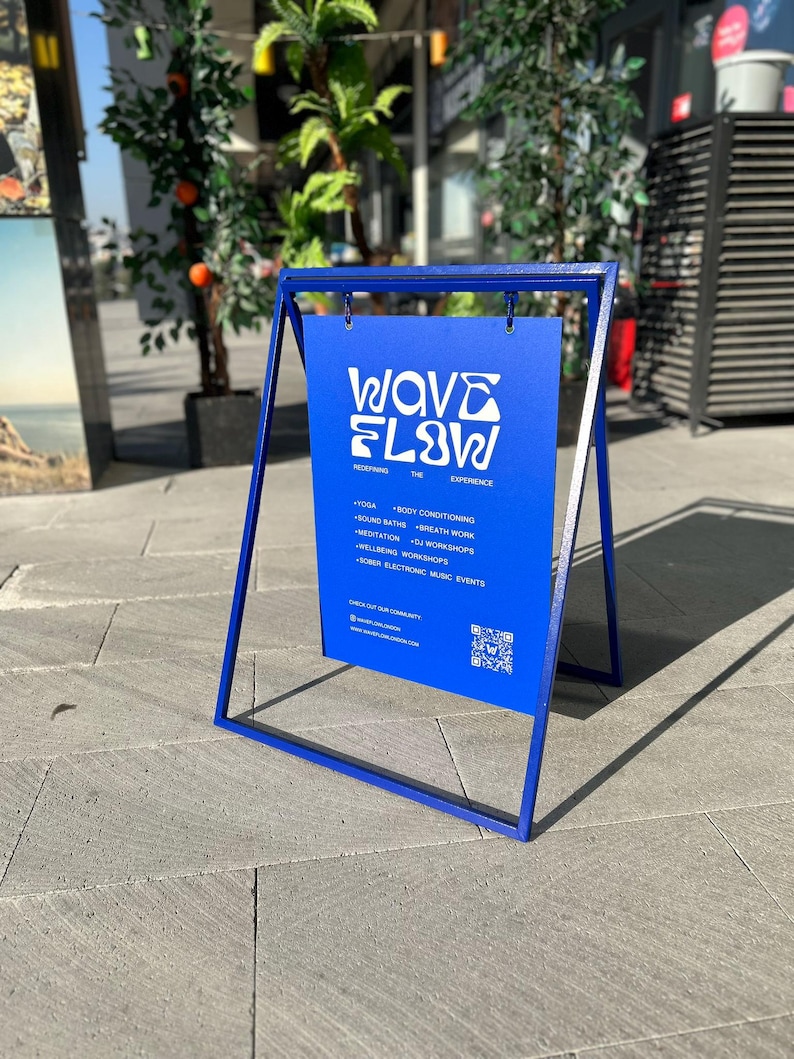Custom A-Frame Outdoor Sidewalk Signs, Sandwich Signage, Swinging Signage, Sidewalk Signage, Frame Signage, Outdoor Cafe Sign, Menu Signage