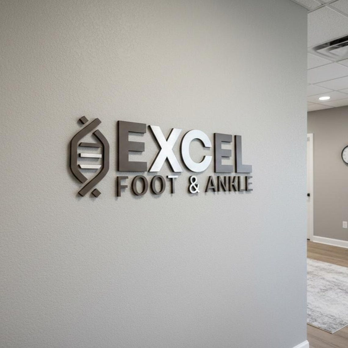 Custom Office Wall Sign-personalized 3D Metal Sign for Business - Large ...