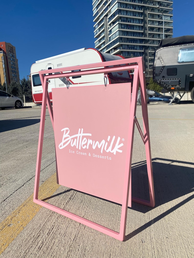 Custom A-Frame Outdoor Sidewalk Signs, Sandwich Signage, Swinging Signage, Sidewalk Signage, Frame Signage, Outdoor Cafe Sign, Menu Signage