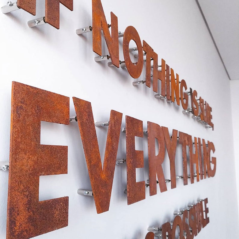 Custom Corten Steel Sign,Rustic Sign,Metal Sign,Rusty Metal Letters,Rusted steel Signage,Custom Metal Art,Personalized Decor,Sign,Wall Art