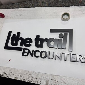 Custom Brushed Metal 3D Business Sign, Stainless Steel Reception Signage, Laser Cut Logo Decor immagine 12