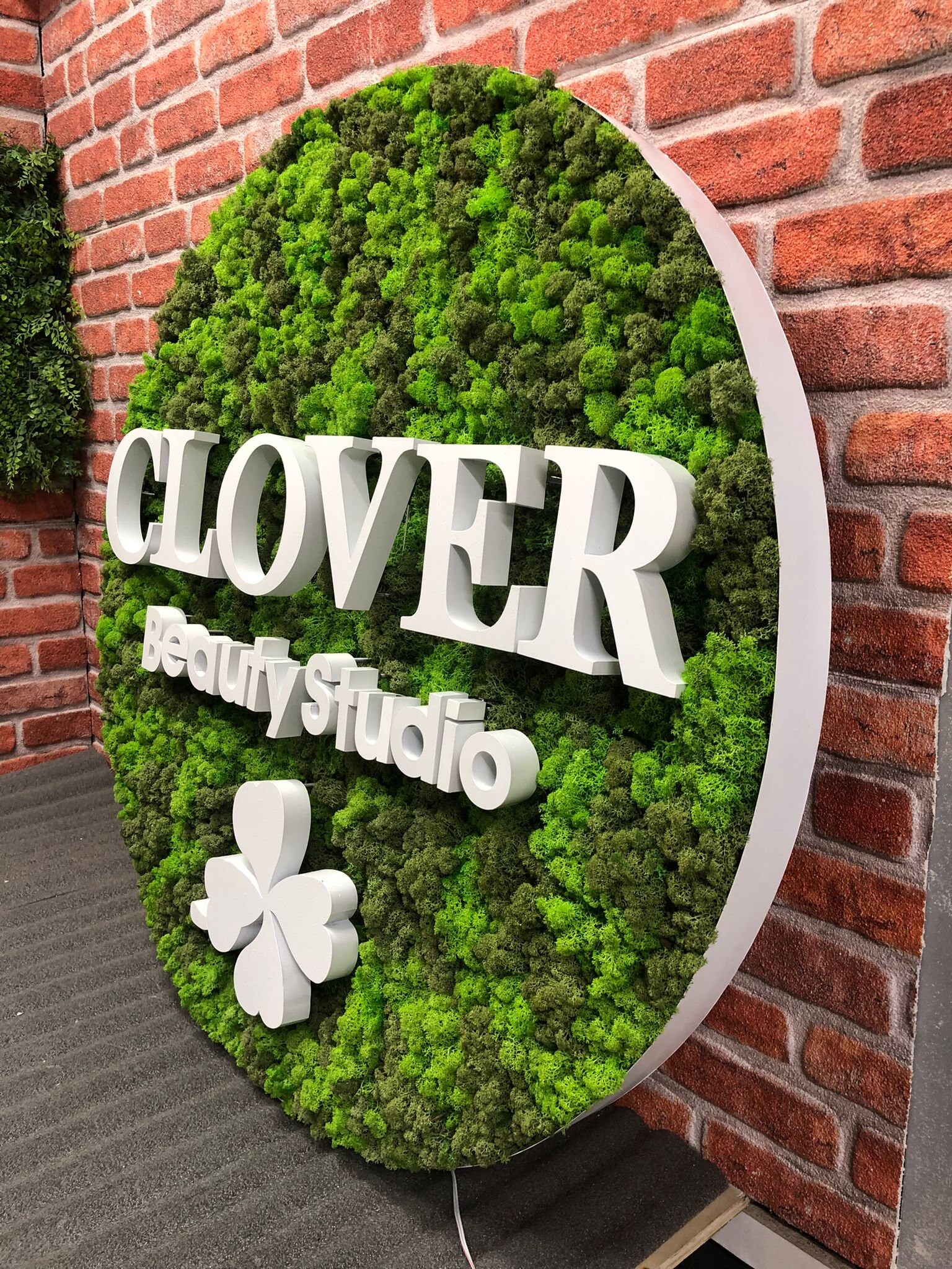 Moss Wall Art Sign,moss Logo,moss Wall, Office Moss Sign,custom Moss ...