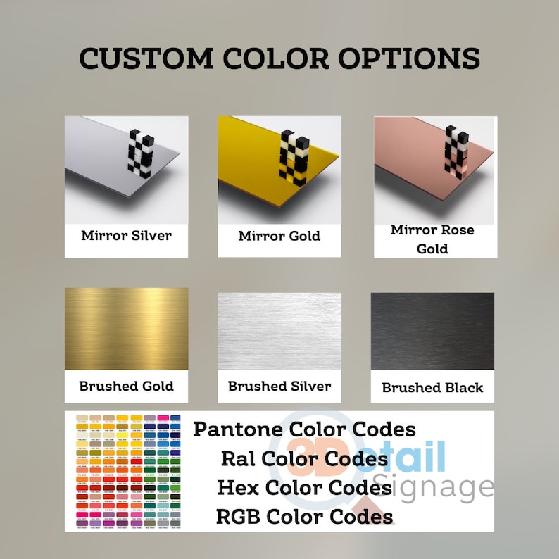 Special Color Options Catalog