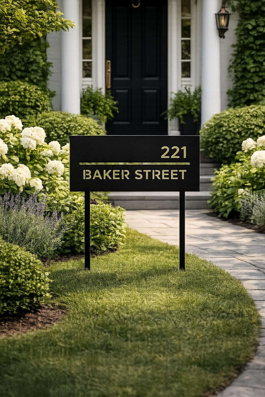 Personalized Modern House Address Number Sign, Custom Laser Cut Address ...