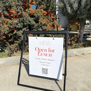 Custom A-Frame Outdoor Sidewalk Signs, Sandwich Signage, Swinging Signage, Sidewalk Signage, Frame Signage, Outdoor Cafe Sign, Menu Signage