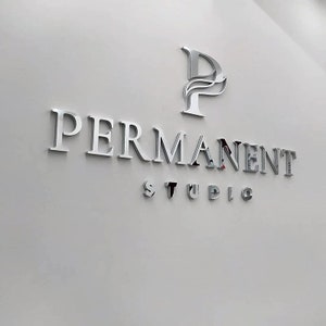Custom Laser Cut 3D Logo Sign, Metal Business Letter, Lobby Decor