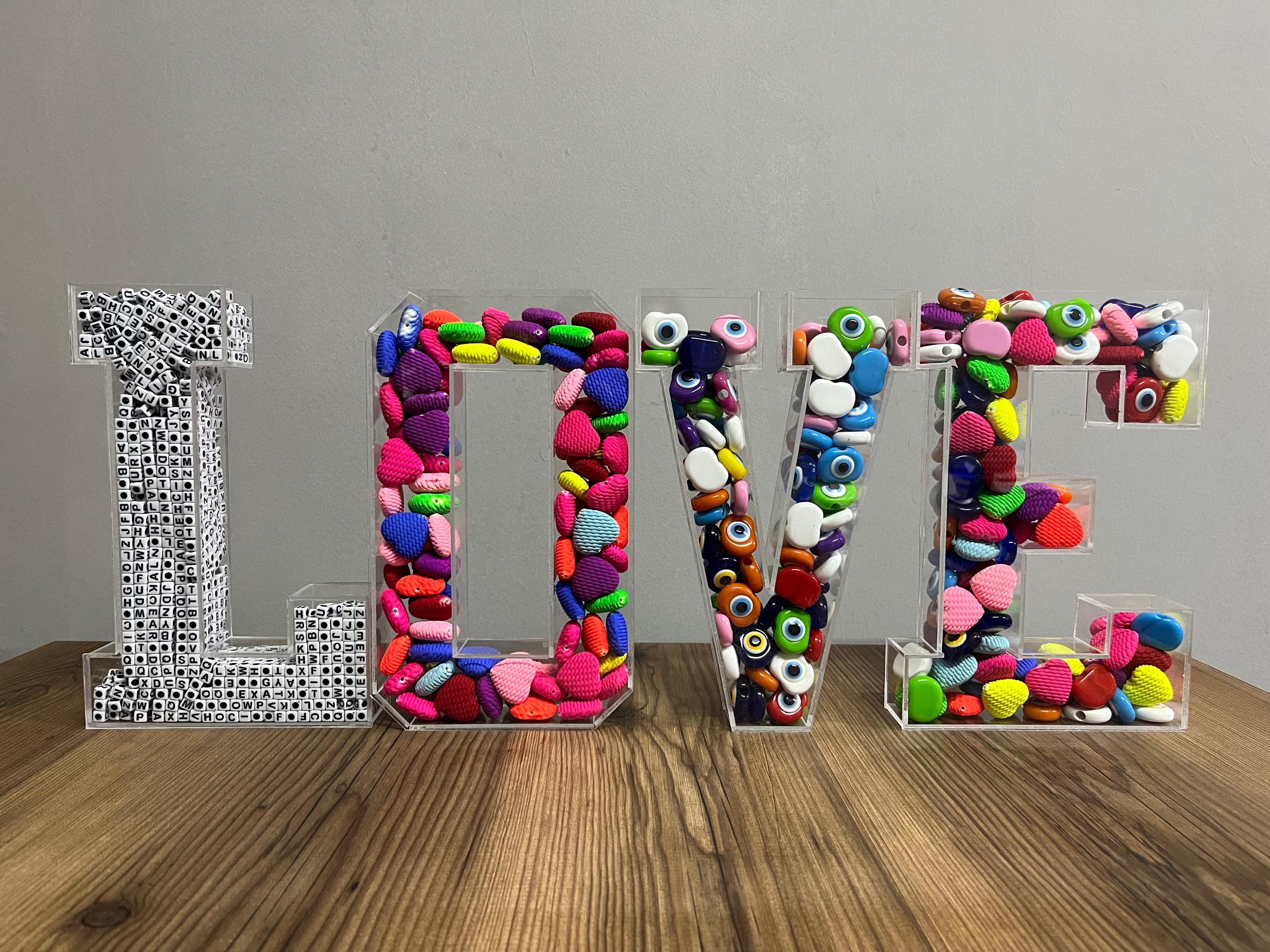 Fillable Acrylic Letters: 3D Clear Box, Business Decor - Etsy Australia