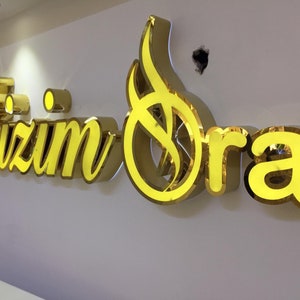 Custom 3D LED Storefront Sign: Illuminated Acrylic Channel Letters