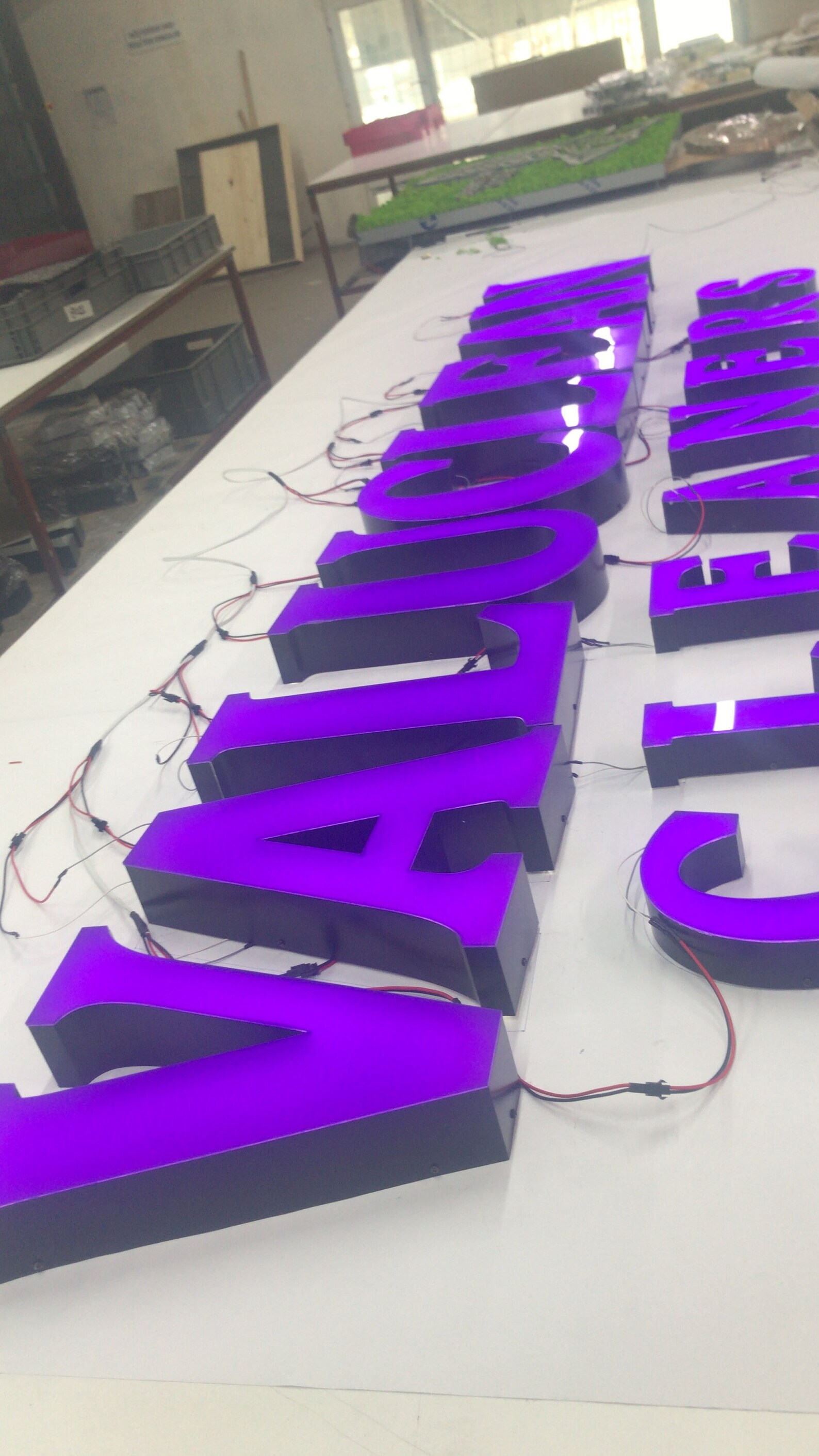 Storefront Channel Letters Custom 3D LED Storefront Sign: Illuminated Acrylic Channel Letters - Etsy
