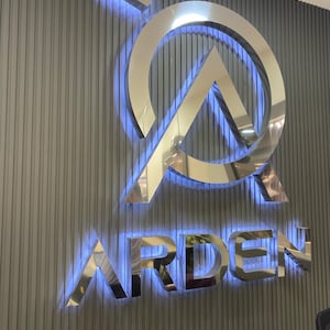 Letras de metal 3D, letrero de metal retroiluminado, letrero iluminado, letrero retroiluminado 3D personalizado, letrero de frente de tienda, decoración de spa médico, letrero comercial, letrero para exteriores