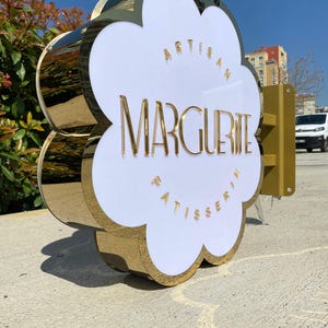 Doppelseitiges Schild, geformte LightBox-Beschilderung, benutzerdefiniertes Klingenschild, lasergeschnittener Metallrahmen, Logo-Leuchtkasten, Schild für Bar, Grillschild