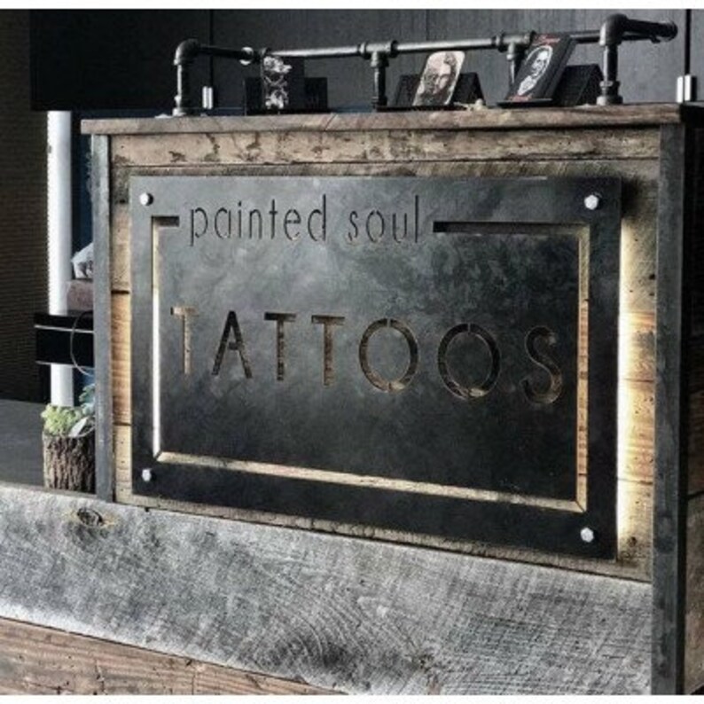 Custom Rusted Metal Sign Personalized Metal Wall Signs Farm Etsy