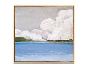 Billowing Clouds Fine Art Paper Print | Coastal Art | Beach Print | Abstract Art