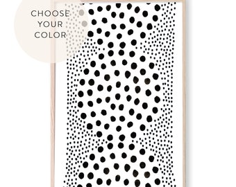 Choose your color Abstract Circle dots with smaller circle dots , Japandi wall Art, Abstract Wall art