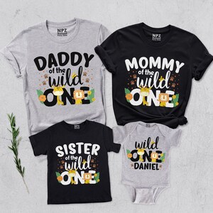 Wild One Birthday Shirt, 1st Birthday Shirt, Family Wild One Shirt, Animal Birthday Shirt, Family of the Wild One, Matching Birthday Shirt