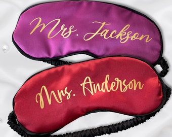 Personalized Sleep Mask, Eye Sleep Mask, Sleeping Masks, Girls Weekend Gifts, Bridal Party Gifts for Bridesmaid, Women Sleep Cotton Eye Mask