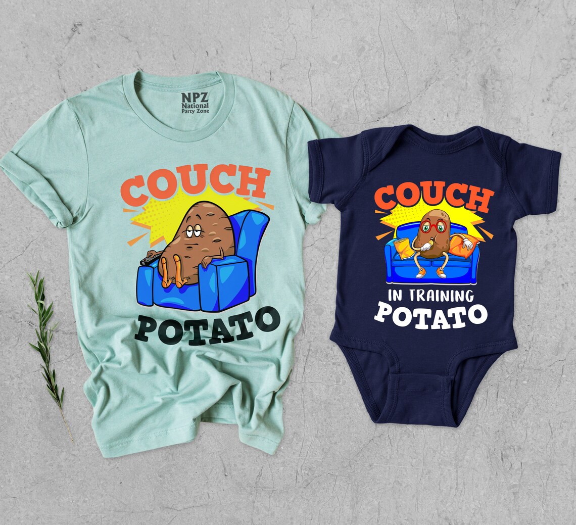 Couch Potato Shirt Matching Daddy And Me Couch Shirt Couch Etsy