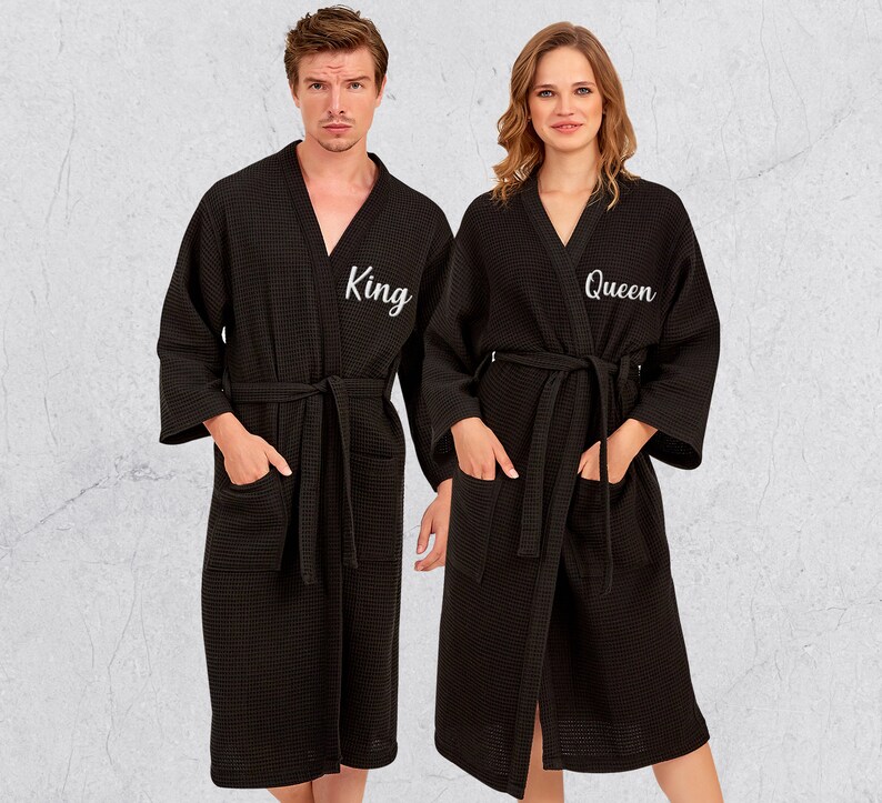 Custom Couple Robes Personalized Couple Kimono Robes Wedding Etsy