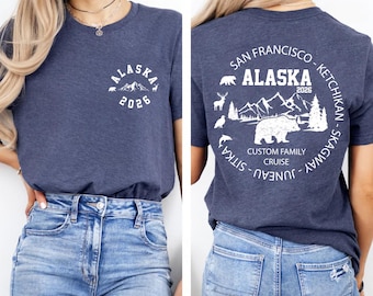 Personalized Alaska Cruise T-Shirts, Matching Family Trip Tees